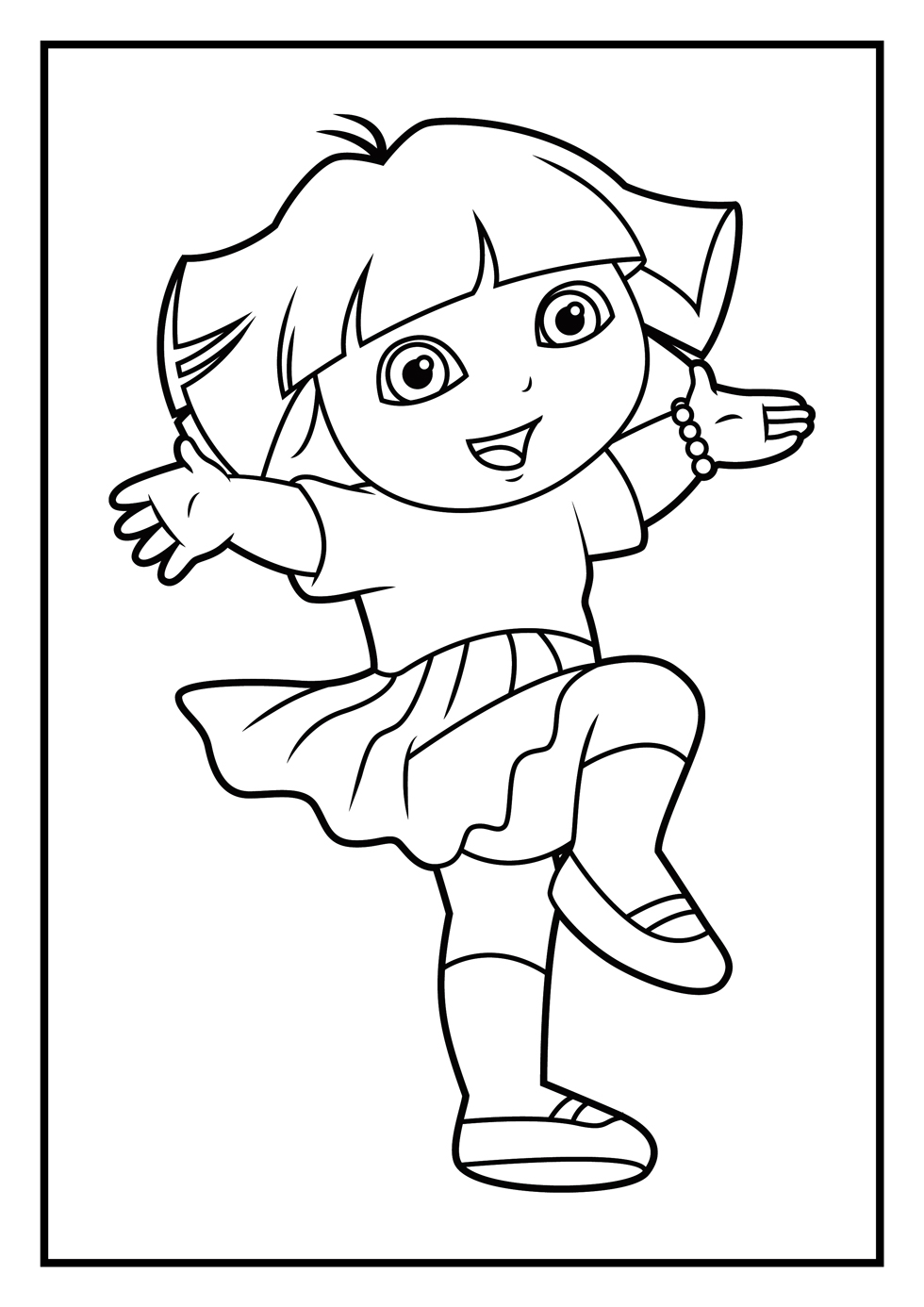 Nick Jr. Dora Coloring Pages